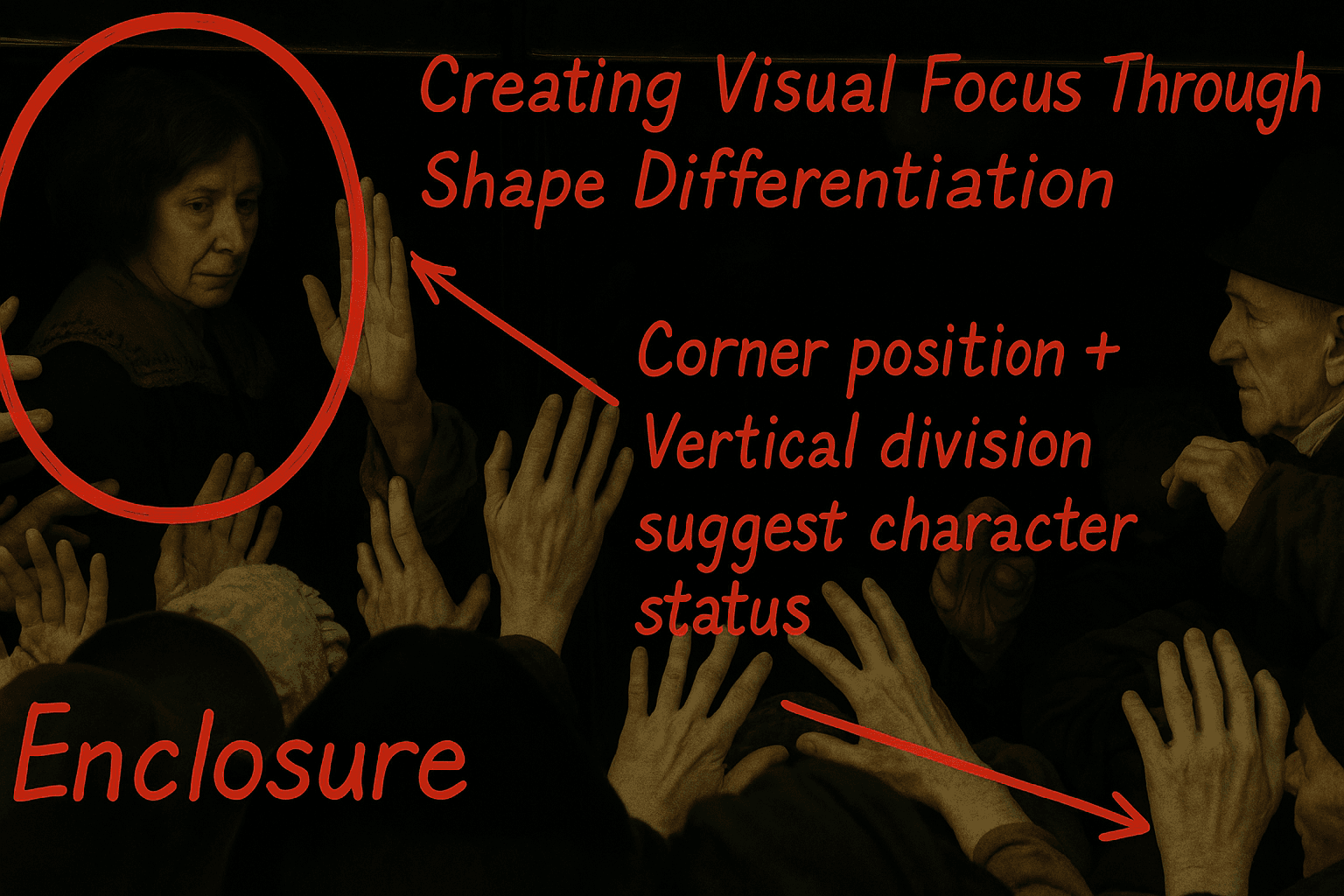 Shape differentiation in photography