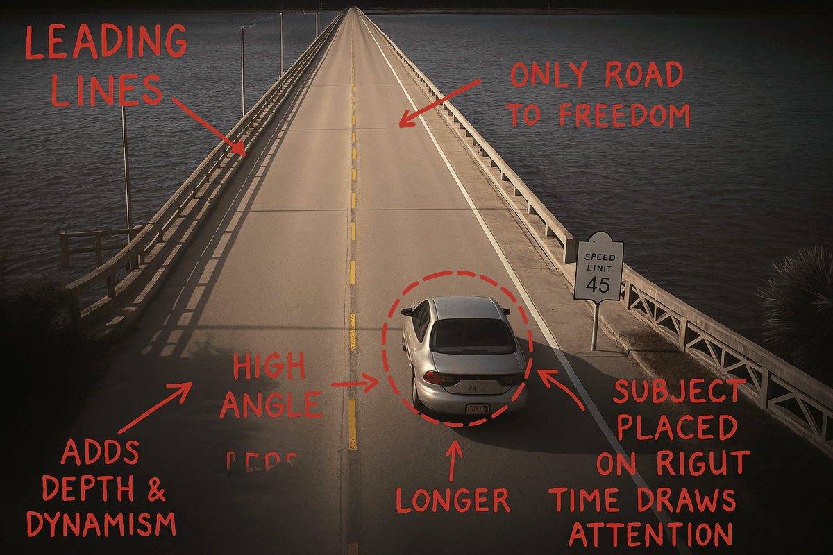 Leading lines in photography