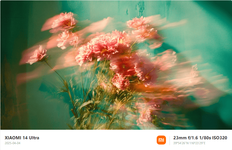 Landscape photo with Xiaomi style watermark